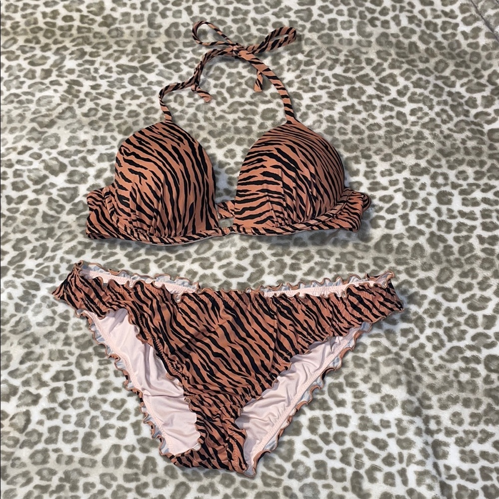 Shade & Shore Tiger Print Bikini
